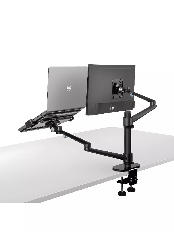 Bras articulé écran et ordinateur portable noir_2