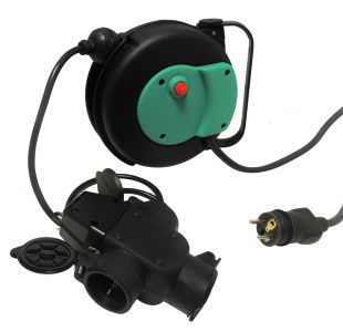 Enrouleur électrique à rappel automatique à ressort - 7 mètres - protection thermique IP42 - P105 - câble H05VV-F 3G1,5 mm²_2