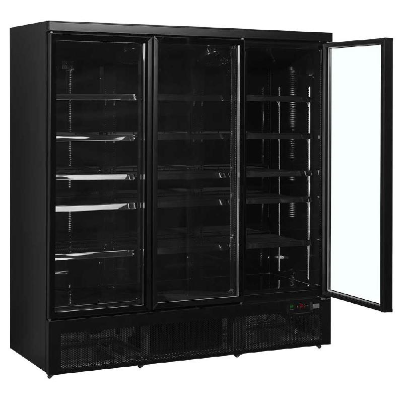 Réfrigérateur vitré Noir RAL9005 - | Tefcold - AtomMaxiC3DBB_2