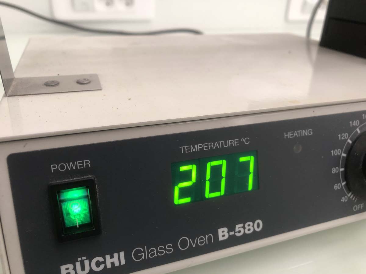 Four tubulaire de laboratoire en verre - Büchi B580 reconditionné - Provenance laboratoire pharmaceutique_2