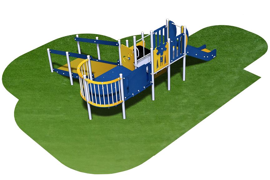 Structure de jeux inox 2 tours gamme Alpha - AL20903I - pour enfants de 2 à 8 ans - capacité d'accueil 15_2