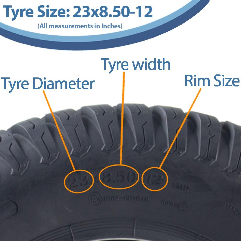 23x8.50-12 Pneu tondeuse 4ply Turf Grass P332 Wanda Road Legal 500kg (Lot de 4)_2