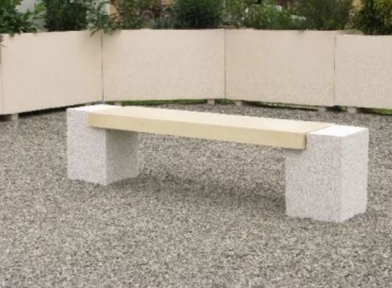Banquette de jardin Douglas - bicolore, lignes modernes et épurées, livrée en kit avec colle et notice de montage_2