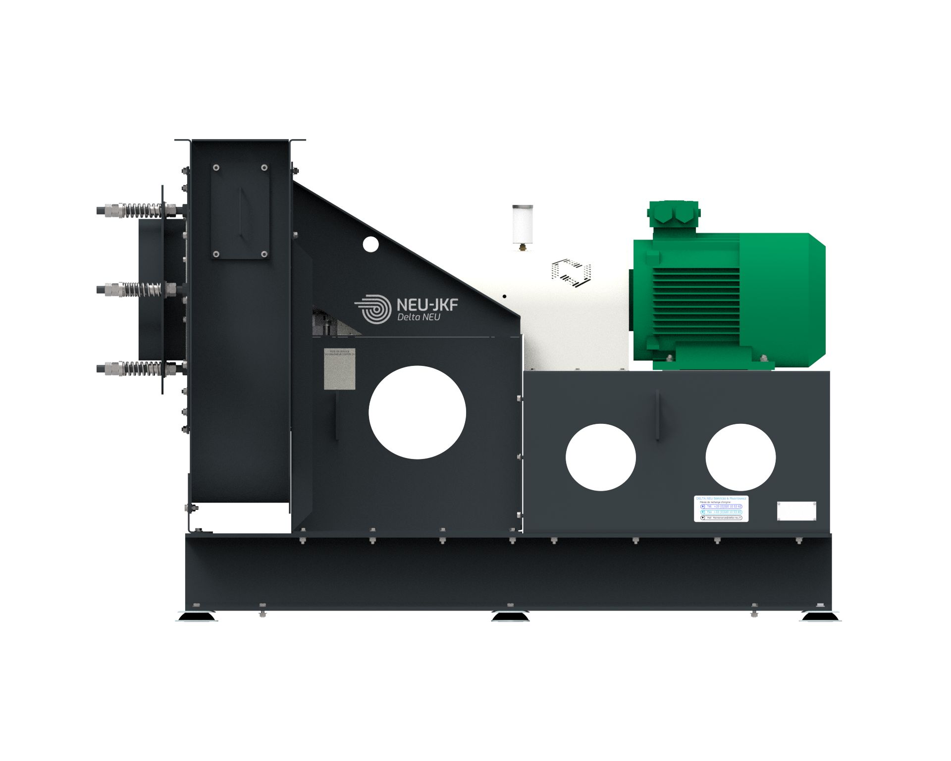 Ventilateur centrifuge industriel Chopperline® - déchiqueteur à brochon auto-ajustable_2