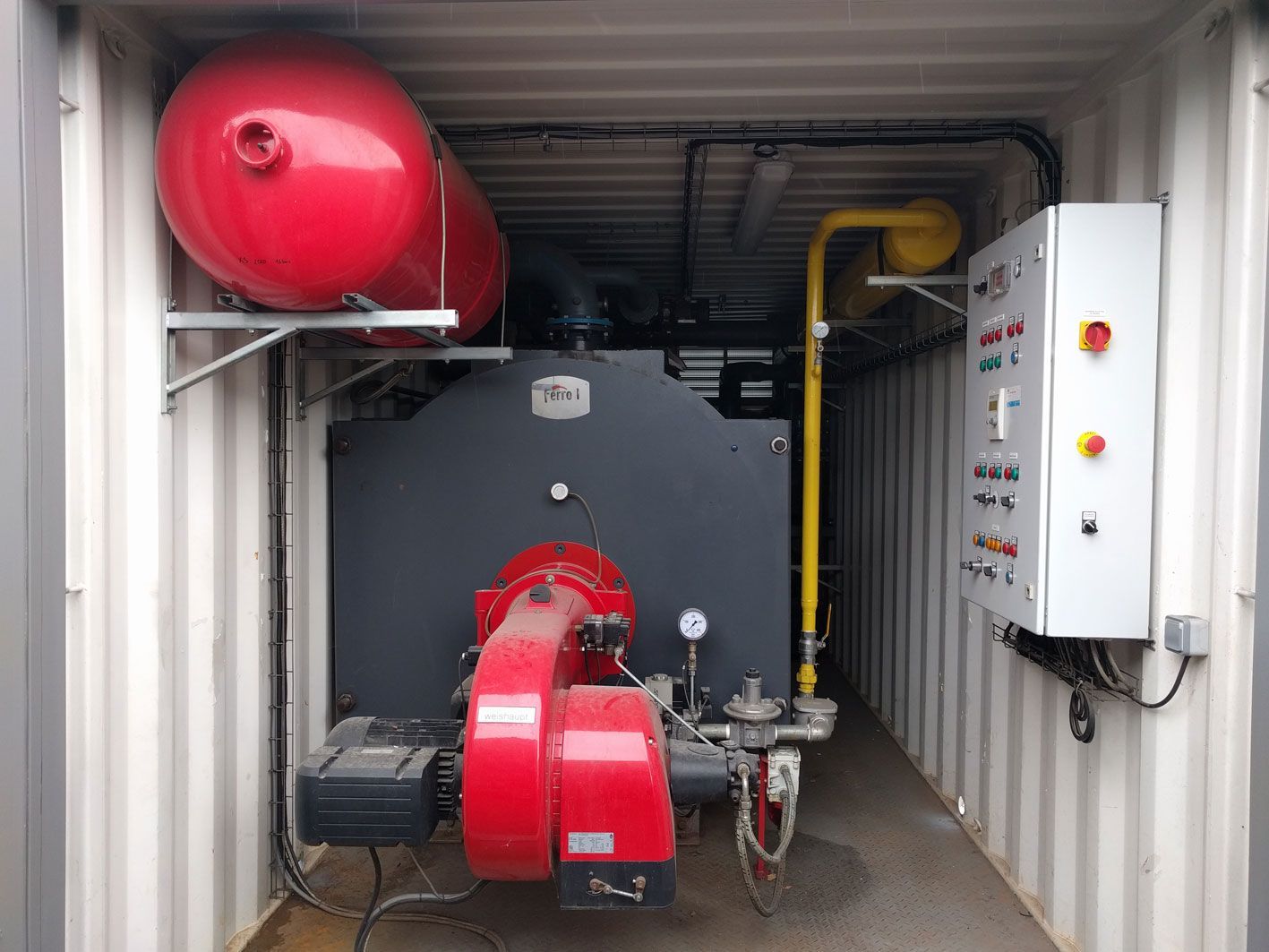 Location - chaudière gaz et mixte 2360 kW pour eau chaude jusqu'à 100°C - brûleur Weishaupt WM GL30 - corps de chauffe Ferroli_2