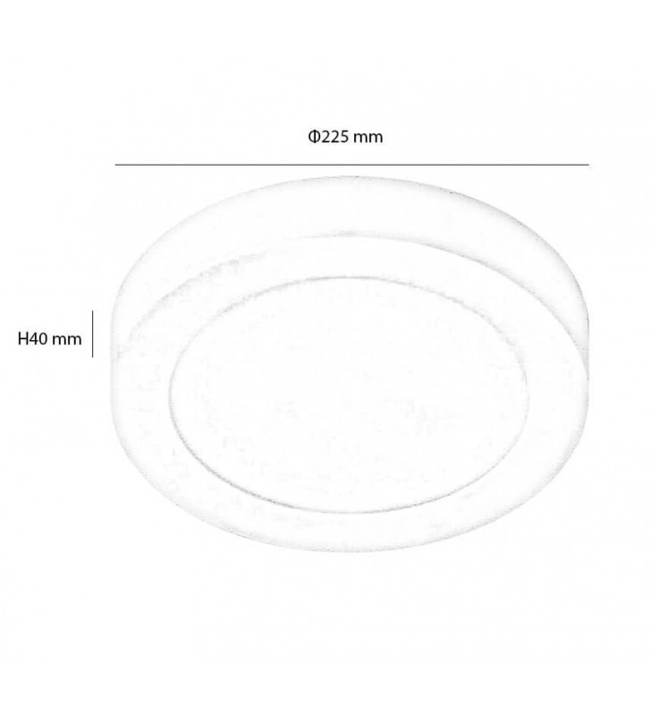 Plafonnier LED 20W - intérieur rond - 120° - réf DOSAI20W6K - design moderne et éclairage homogène_2