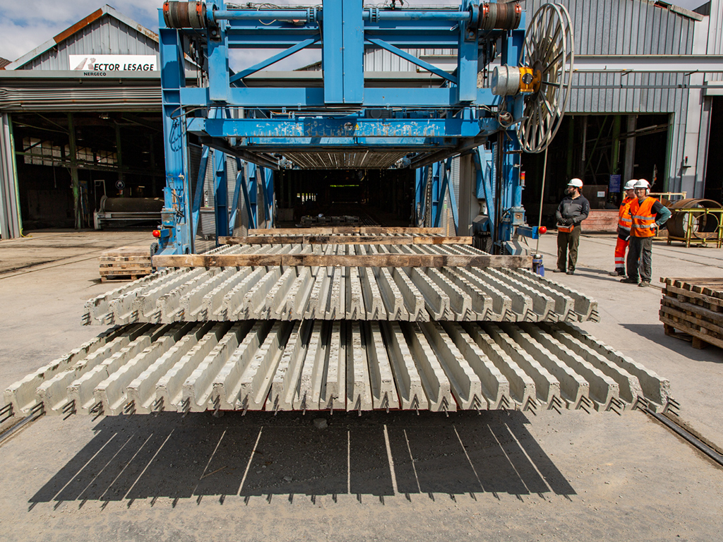 Poutrelle en béton RS sans étai - Précontraint pour vide sanitaire - Grandes portées et fortes charges_2