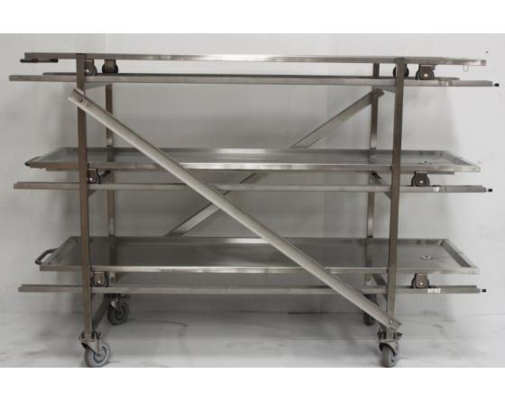 Rack mobile 4 corps pour chambre froide catastrophe - Isofroid 1504-1 - Acier inoxydable 304L_2