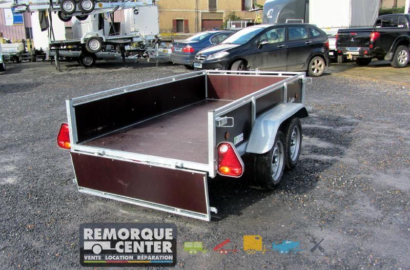 Remorque polyvalente Lider en bois freinée - 2 essieux - PTAC 1300 kg - 251 x 133 cm - RODSTER MOTO 2_2