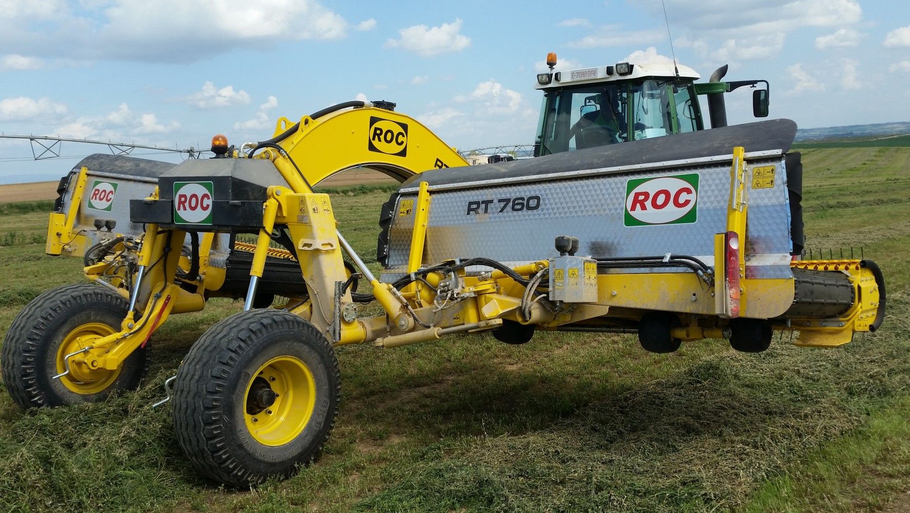 RT 760 - Andaineur à tapis - ROC SRL - 2 éléments, largeur de travail 7,6 m et largeur de récolte 6 m_2