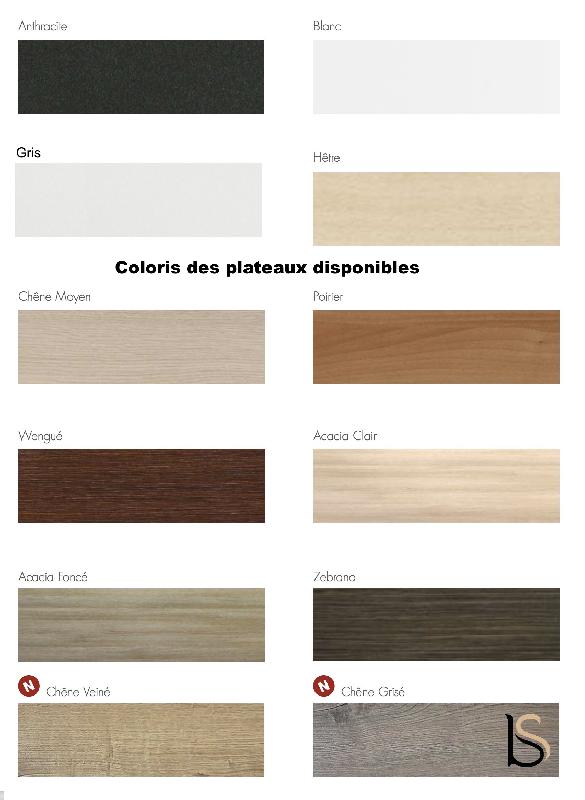 Table de réunion Star - Mobel Linea - Non, 250, Anthracite, Chêne moyen_2