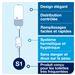 Distributeur de savon Tork 560100 - Levier coude S1 blanc - Grande capacité 1000 doses - Système anti-goutte_2