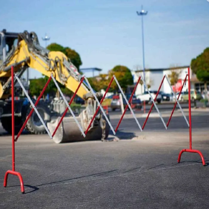 Barrière extensible pliable en acier_2