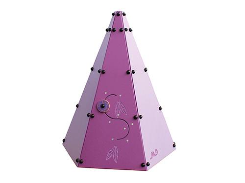 Cabane tipi pour enfant avec porte, fenêtre et jeu attrape-rêves en polyéthylène et acier peinte à la poudre_2