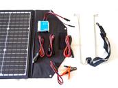 Panneau solaire pliable portable 50W 12V monocristallin avec régulateur MPPT - léger et compact_2