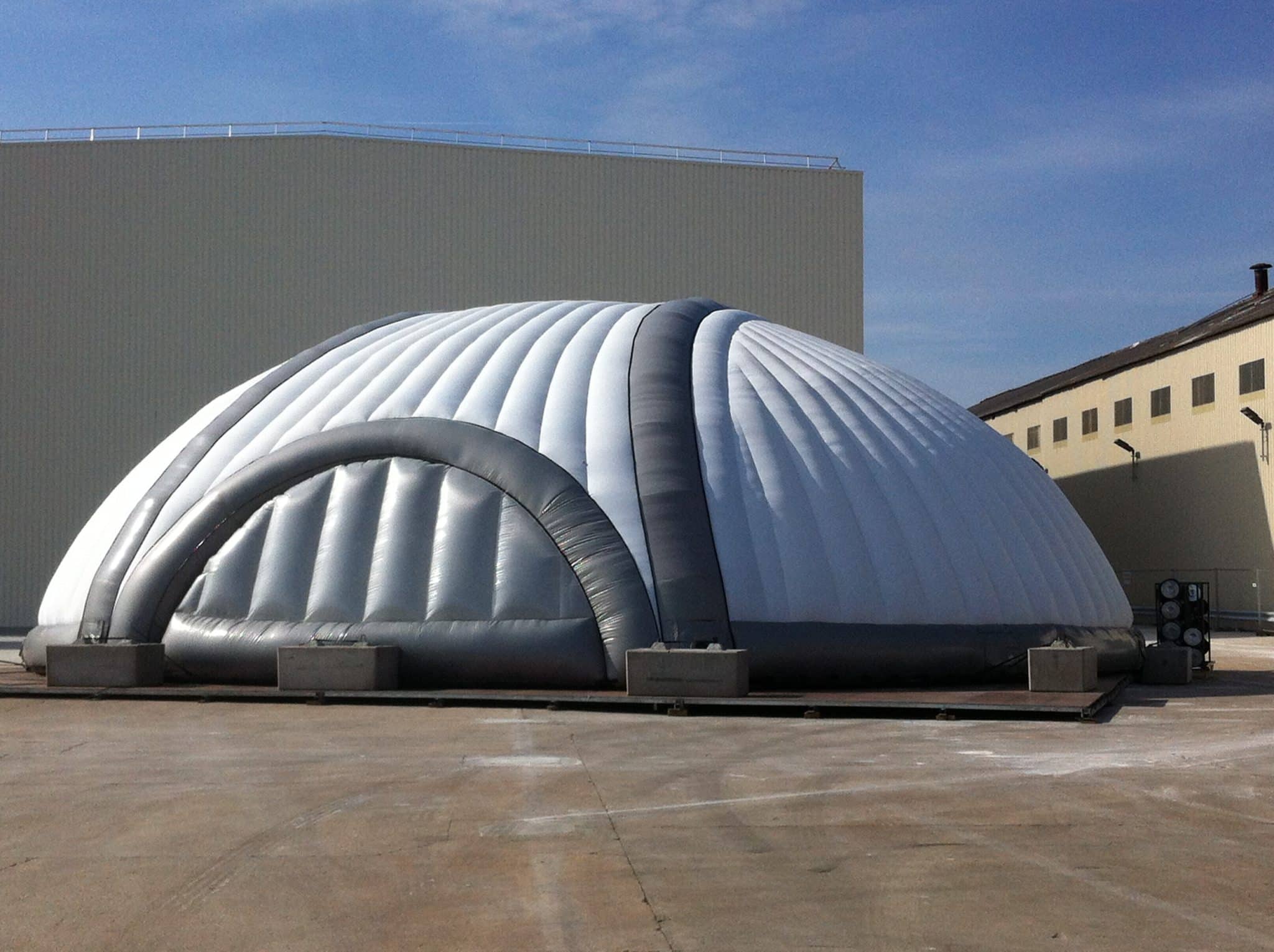 Dôme gonflable 20 mètres - 20m de diamètre - Hauteur 6,7m - Superficie 240m²_2
