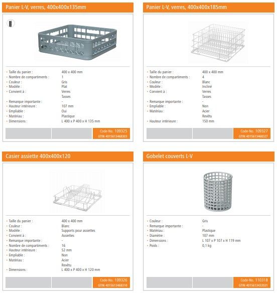 Tf401 - Lave-verre Bartscher GmbH - Hauteur max. des verres 290 mm - Puissance 3.2 kW - Dimensions panier 400x400 mm_2