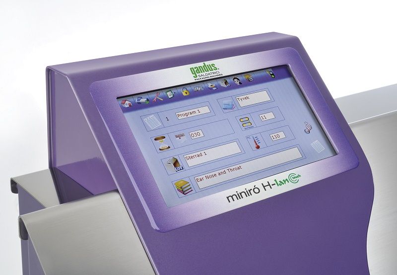 Thermosoudeuse à défilement continu MINIRÒ H-LAN TOUCH - CDO médical - largeur de soudure 15 mm multi ligne - validable ISO 11607.2_2