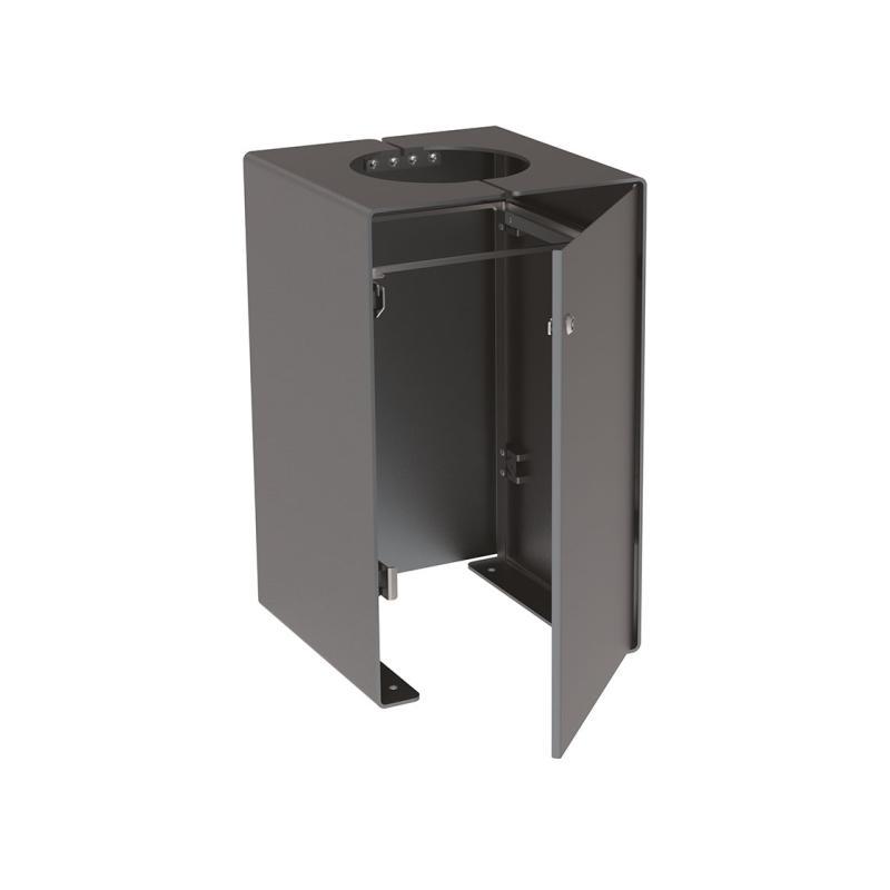 Corbeille KUB en acier - Réf : 306485.Gpro - Design moderne, 120L, avec ou sans couvercle_2