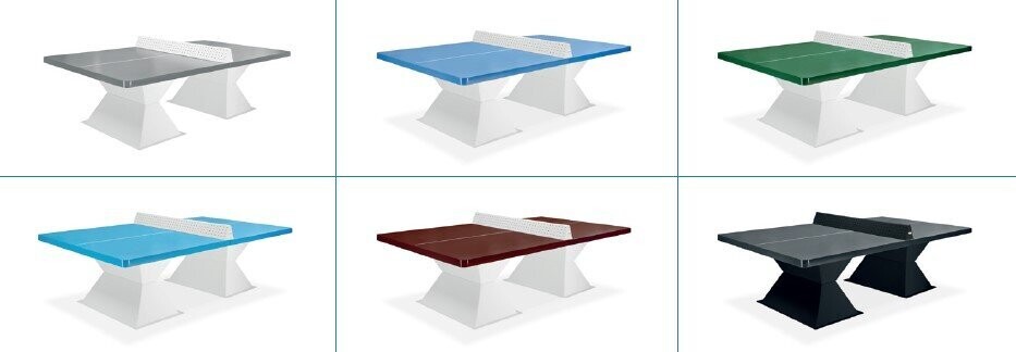Table de ping pong outdour pour collectivités DIABOLO RESITEC HD 60 - Référence BTD6010_2