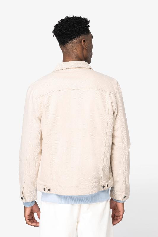 Veste écoresponsable en chanvre homme - Native Spirit - Réf: NS606 - 90% coton biologique, 10% chanvre - Coupe droite, boutons recyclés_2