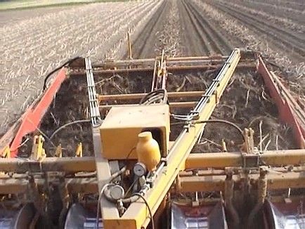 Machine à pommes de terre avec évacuation latérale