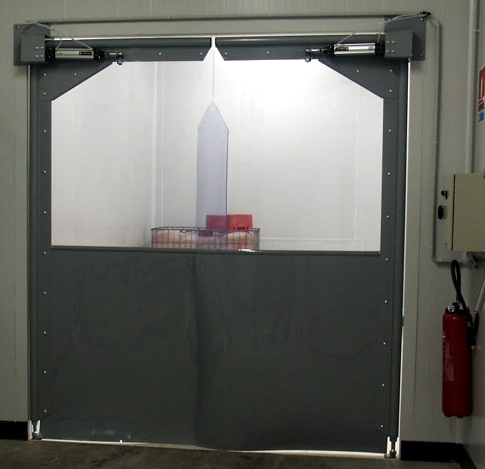 Porte souple battante SP2000 - spenle - isolation thermique et phonique en PVC souple_2