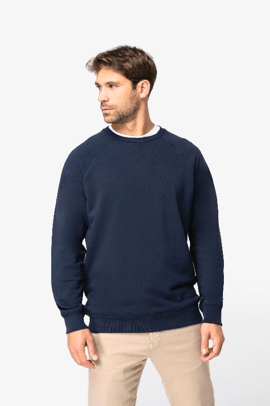 Sweat-shirt écoresponsable à col rond raglan - French Terry unisexe - Réf: NS423 - 85% coton bio et 15% polyester recyclé - Marque Native Spirit_2