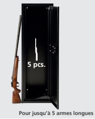 Armoire-forte compacte pour 5 fusils