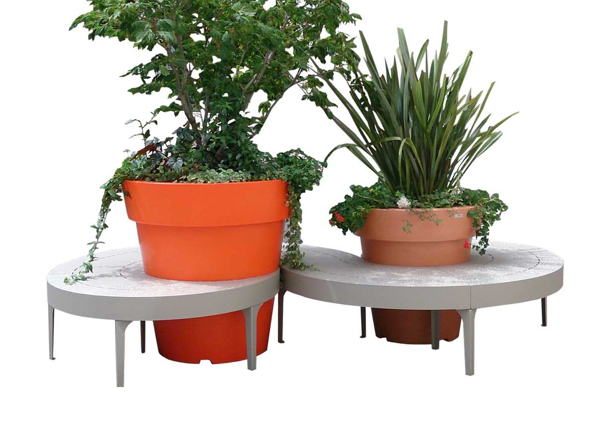 Banc public en métal double assise atech banquette modulable_2