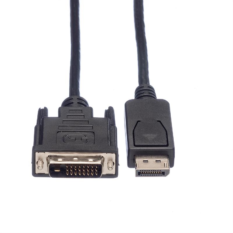 ROLINE Câble DisplayPort DP M - DVI M, noir, 1,5 m_2