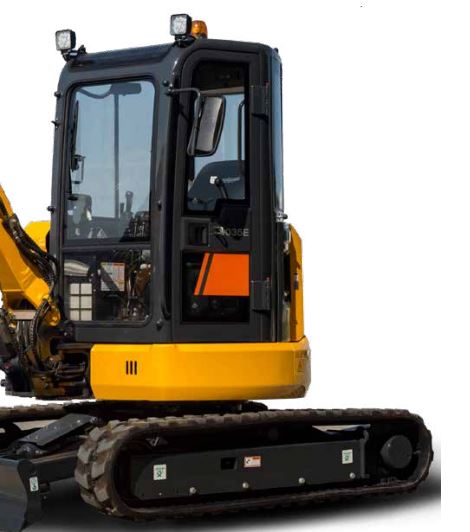 Mini-pelle - excavatrice avec débattement arrière nul - avec une flèche et un balancier plus robustes - Liugong 9035 E ZTS_2