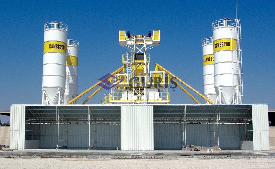 GSP 105 CS - Centrale à béton fixe Guris - 105 m3/h - SINGLE SHAFT - Compartiments 4-6_2