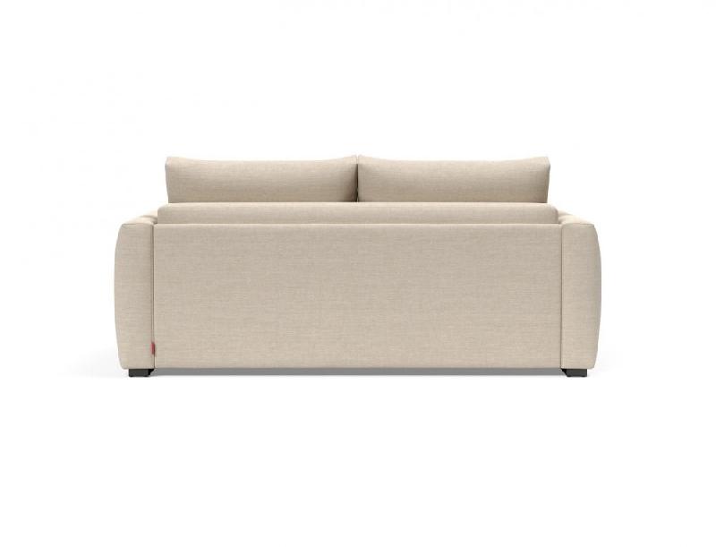 Canapé convertible design COSIAL avec accoudoirs - Innovation Living - tissu Phobos Latte - couchage 160x202 cm_2
