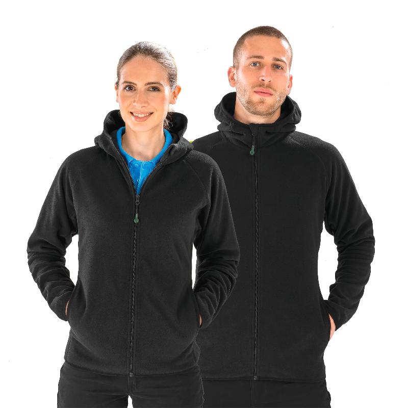 Veste de travail à capuche en micropolaire recyclée - Réf : R906X - polyester recyclé, fermetures YKK NATULON, séchage rapide_2