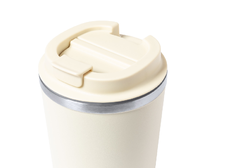 Mug thermos - isotherme double paroi en acier inoxydable - 350 ml avec couvercle_2