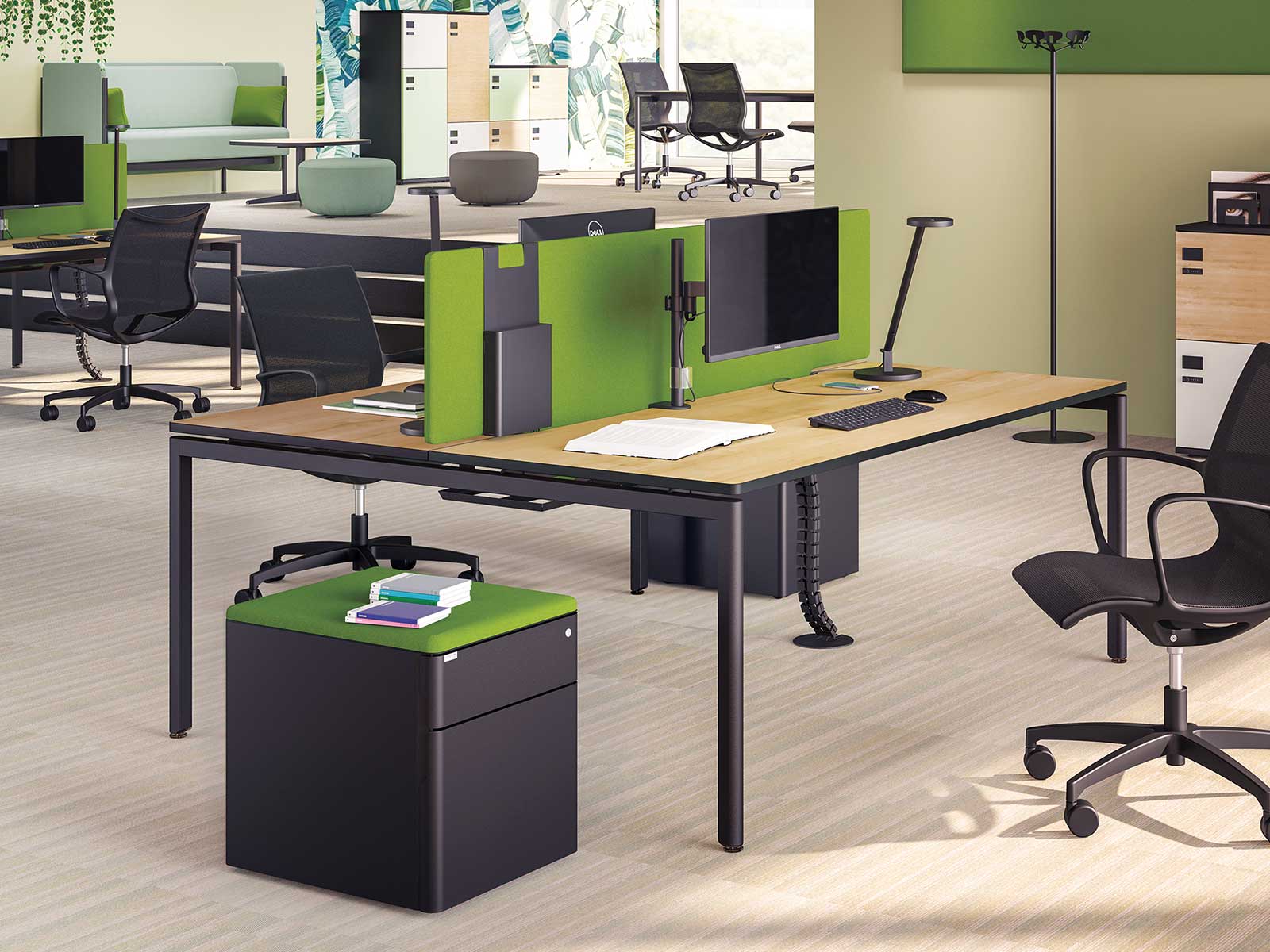 Bureau droit élégant et fonctionnel pour environnements modernes_2