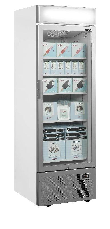Congélateur vertical vitré UFSC1450GCP NF Silver (544 / 440L) Blanc TEFCOLD_2
