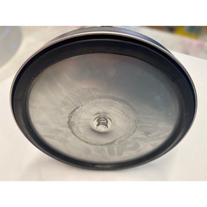 Poteau de guidage à sangle enrouleur - File d'attente avec ruban rouge 1.8m - Modèles chromé & noir - PGSR01_2