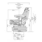 Siège de tracteur - grammer ag - course de la suspension : 120 mm - 53096_2