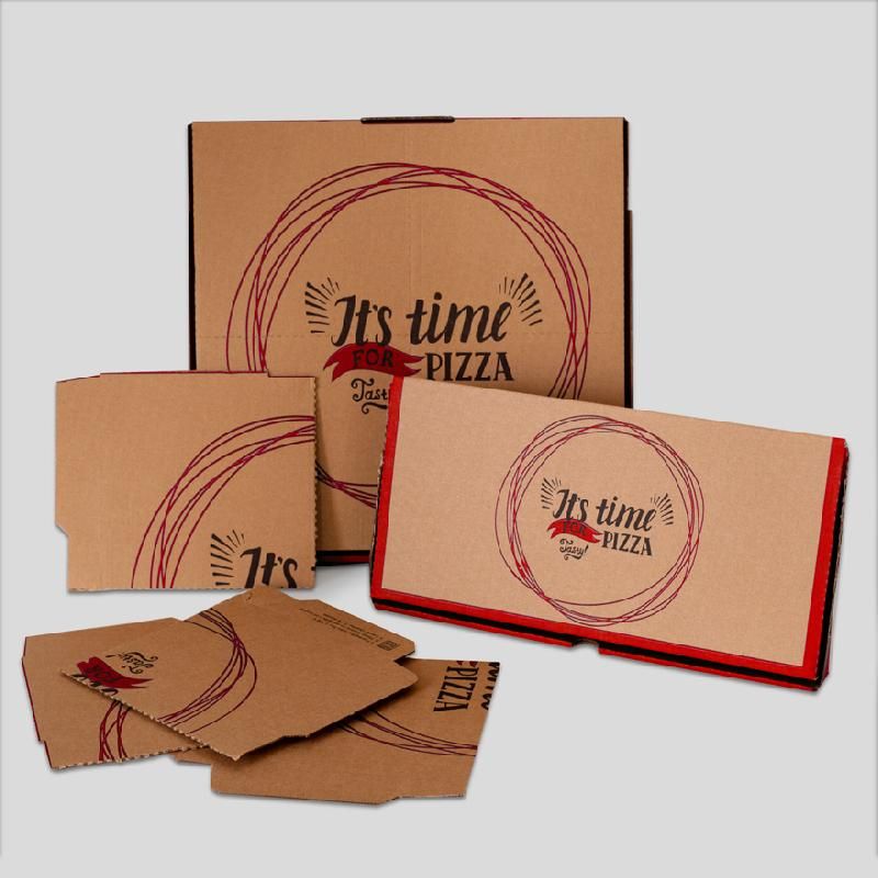 Boîte prédécoupée Mini-box - Double Kraft - Ø33 H3,5 - Coloris vert ou rouge_2