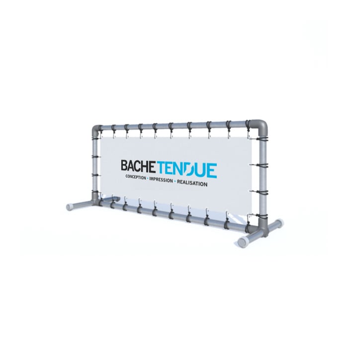 Barrière publicitaire - Bâche sur pieds - Bâche Tendue - So-Banner_2