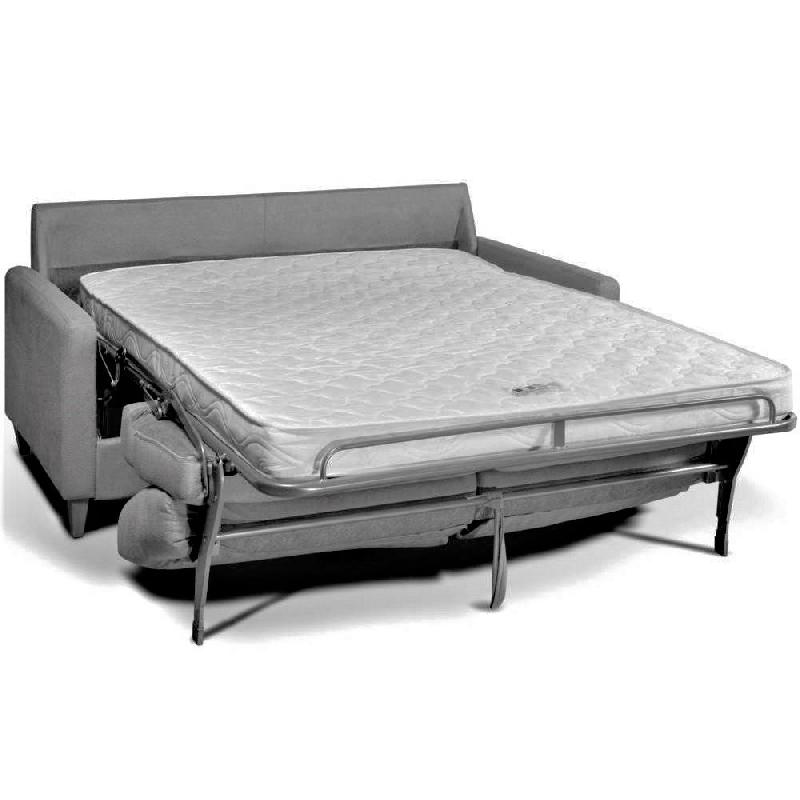 Canapé convertible Nordic - Système express - Sommier à lattes 160 cm - Renatonisi - Tissu gris - Fabrication italienne_2