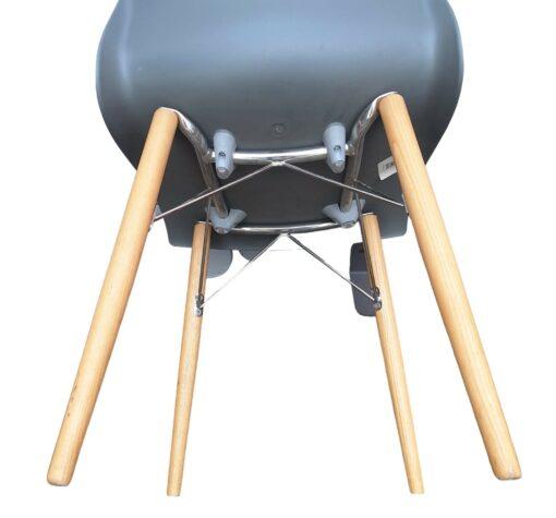 Chaise d'accueil Nami d'occasion - Teknion - Pieds en bois et structure métallique_2