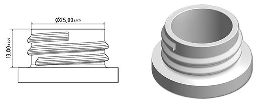 S75990069a01n2035030 - bouteilles en plastique - Plastif Lac Lejeune - 500 ml - flacon cylindrique blanc en PEHD_2
