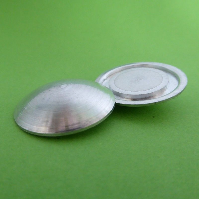Clou podotactile sans tige à coller - tête lisse pour supports fragiles - inox, laiton ou aluminium_2