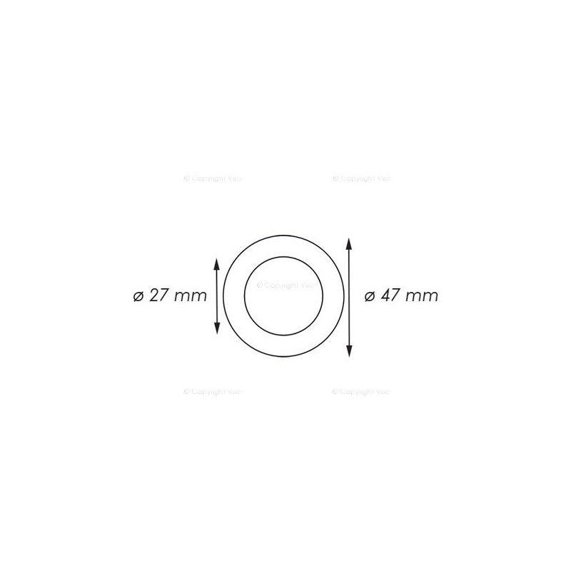 Ref50sb - plot routier réflecteur à sceller - ø 47 mm - viso_2