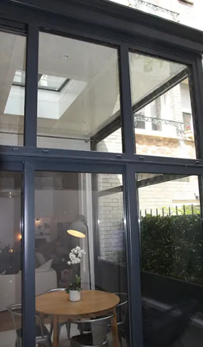 Véranda à toit plat sur-mesure pour extensions de maison - GRI Fabricant_2