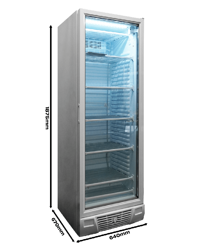 Congélateur 1 porte en verre 382l 7464.0062 COMBISTEEL_2