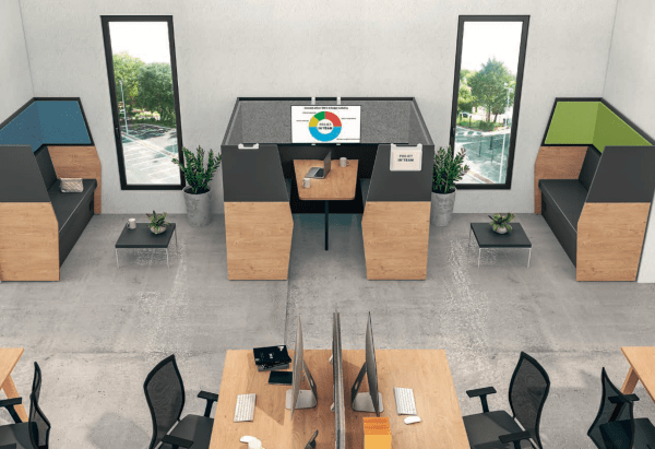 In'team - Banquette et Box acoustiques Burocéan - Confort et intimité pour espaces ouverts_2
